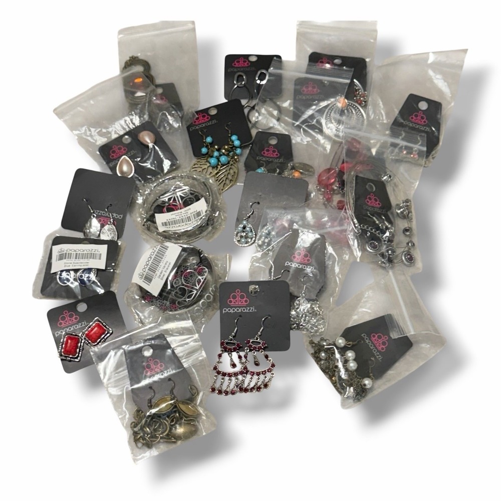 Paparazzi Jewelry Lot 20 Pieces Earrings Necklaces Bracelet New